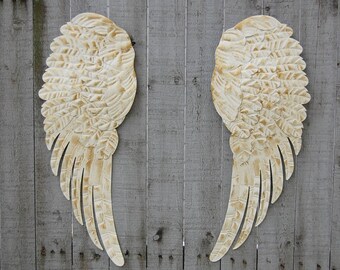 Wings Wall Decor large angel wings wall decor shabby chic aqua gold metal Wings Wall Decor large angel wings wall decor shabby chic aqua gold metal