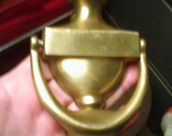 Door Knocker Brass Hardware Vintage 1940,s