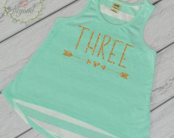 3rd birthday girl shirt