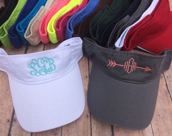 Monogrammed visor, Womens hat, visor, monogram hat, visor hat, womens visor, bridesmaids hats, bridesmaid gift, personalized hat, vizor
