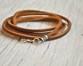 Minimalist Wrap leather bracelet | unisex wrap leather bracelet | wrap leather wristband | pulsera cuero | lederarmband | boho chic bracelet