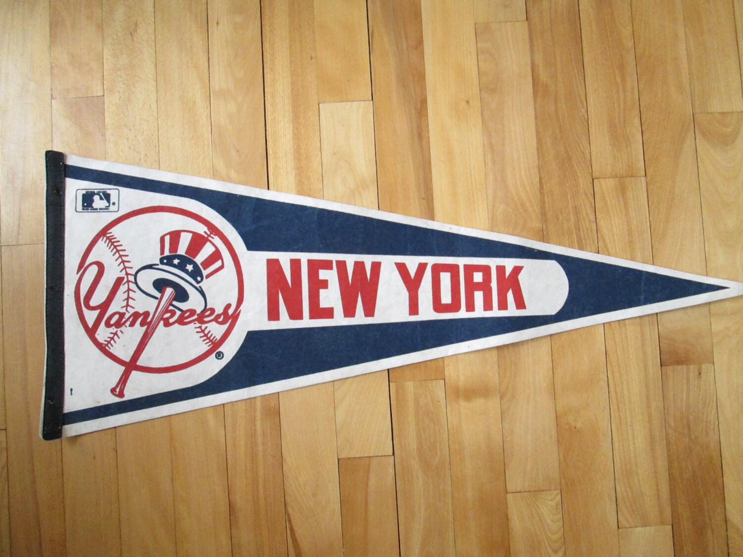 Vintage 1990s New York Yankees MLB Baseball Pennant