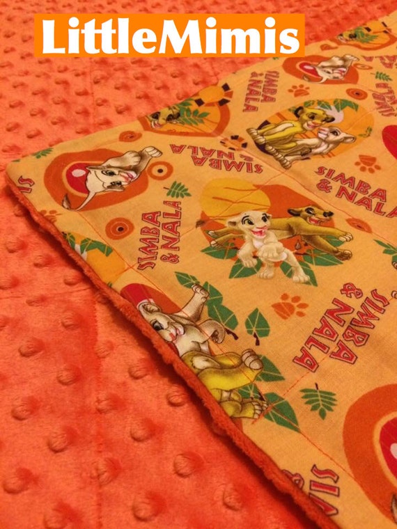 Simba Lion King weighted blanket weighted 35X40 & by LittleMimis