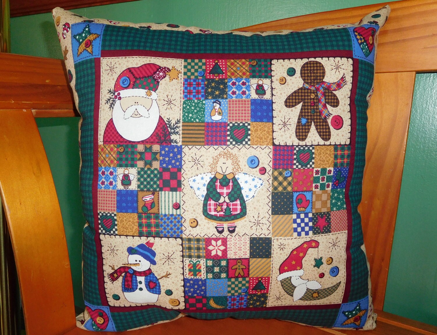 Country Christmas pillow Christmas country pillow Clearance
