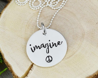 Imagine Necklace in Sterling Silver