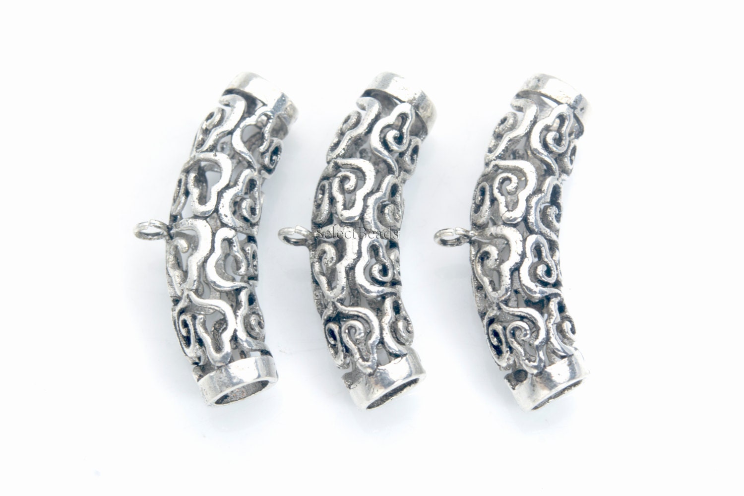 tube jewelry bails sterling silver jewelry bails sterling