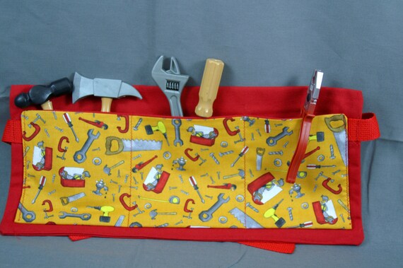 Tool Print Kids Tool Belt Boys Craft Apron by 2KrazyLadiesCrafts