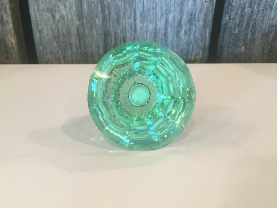 Seafoam Green Glass Knobs Bathroom Knobs Dresser Knobs