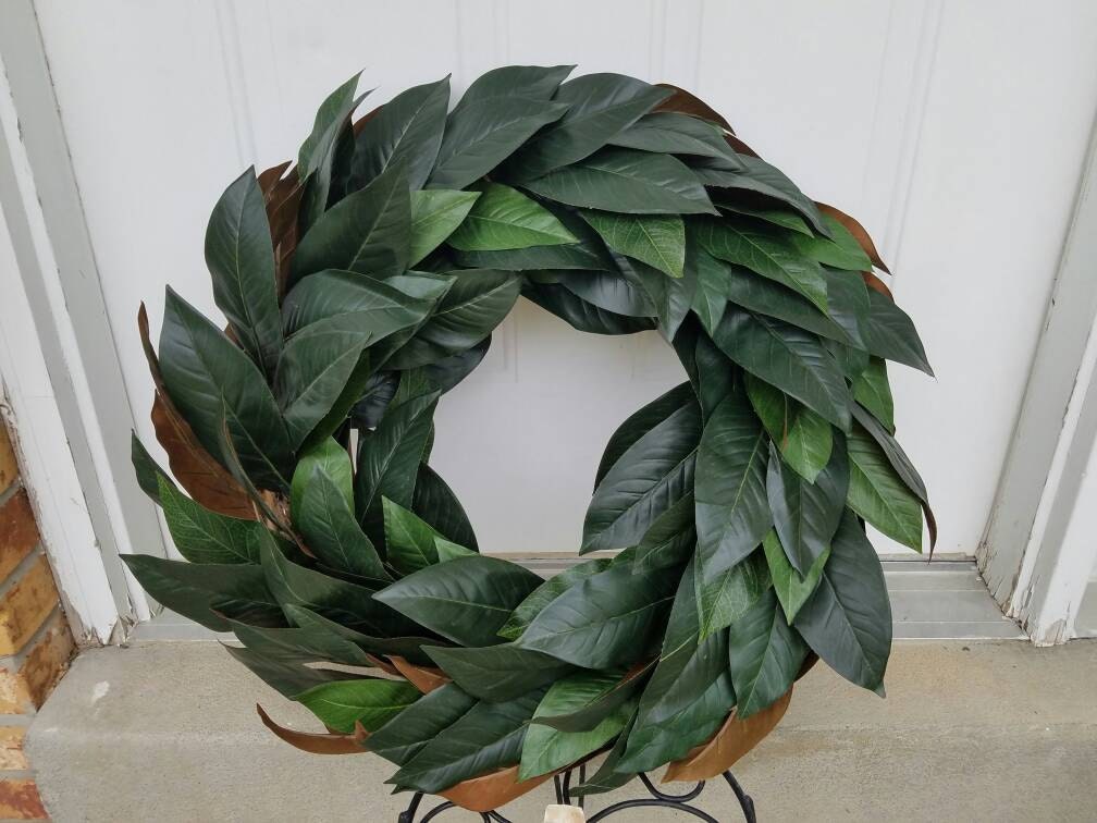 Magnolia Leaf Wreath Magnolia Wreath High By Kelseyshomedecor