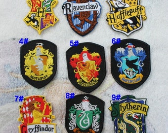 9 for Choose , School Badge Iron on Patches Movie Harry Potter Patch CD173