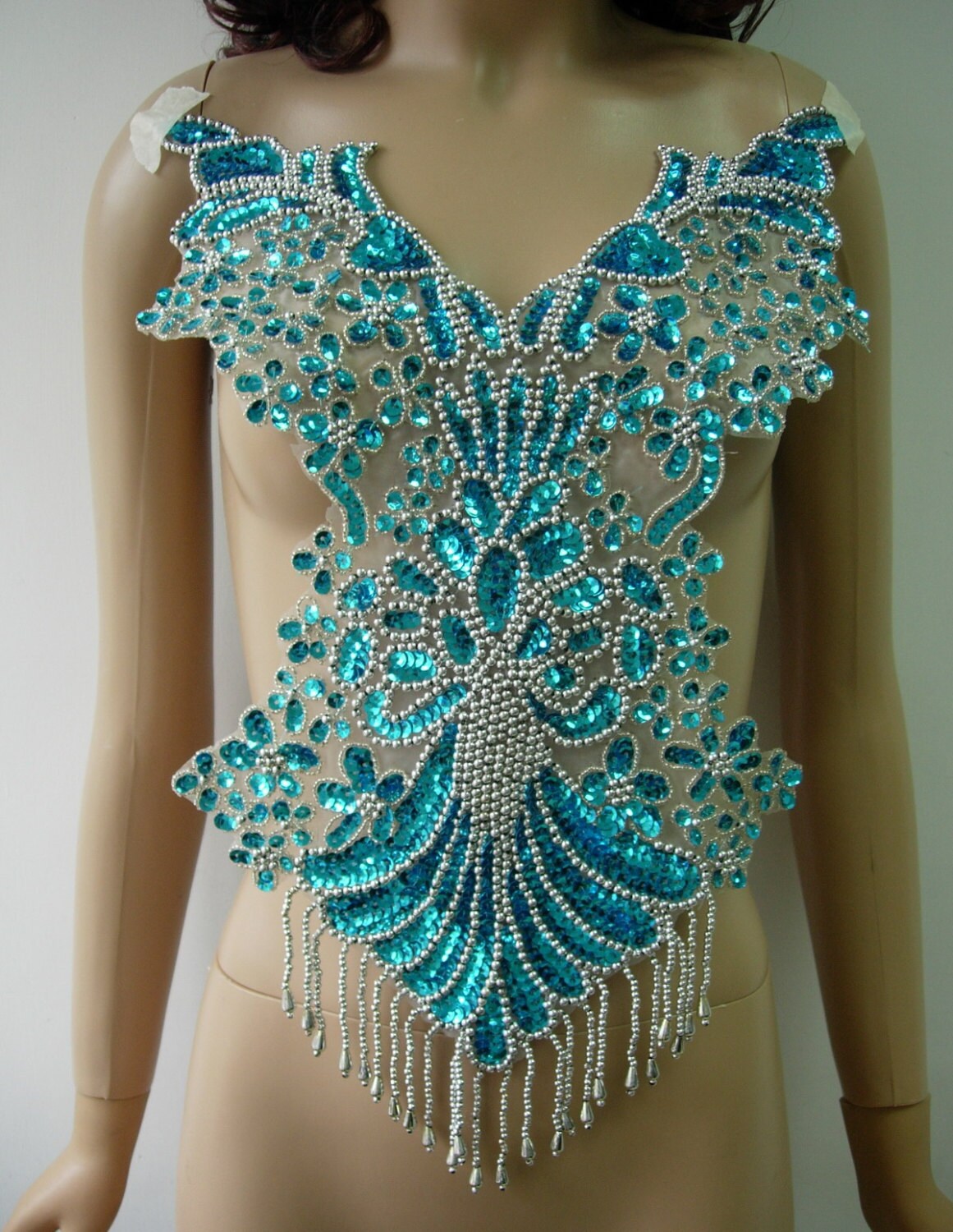 sequin and beaded appliques