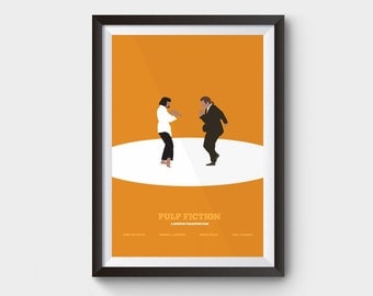 Pulp Fiction - Jack Rabbit Slims - movie poster, art, print, type, typographic print, illustration, film poster, minimalist movie poster