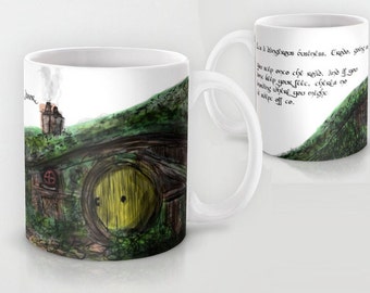 Large Ceramic Mug Fellowship of the Ring Dangerous Business Quote, 11 0r 15 ounce, Coffee or Tea Gift