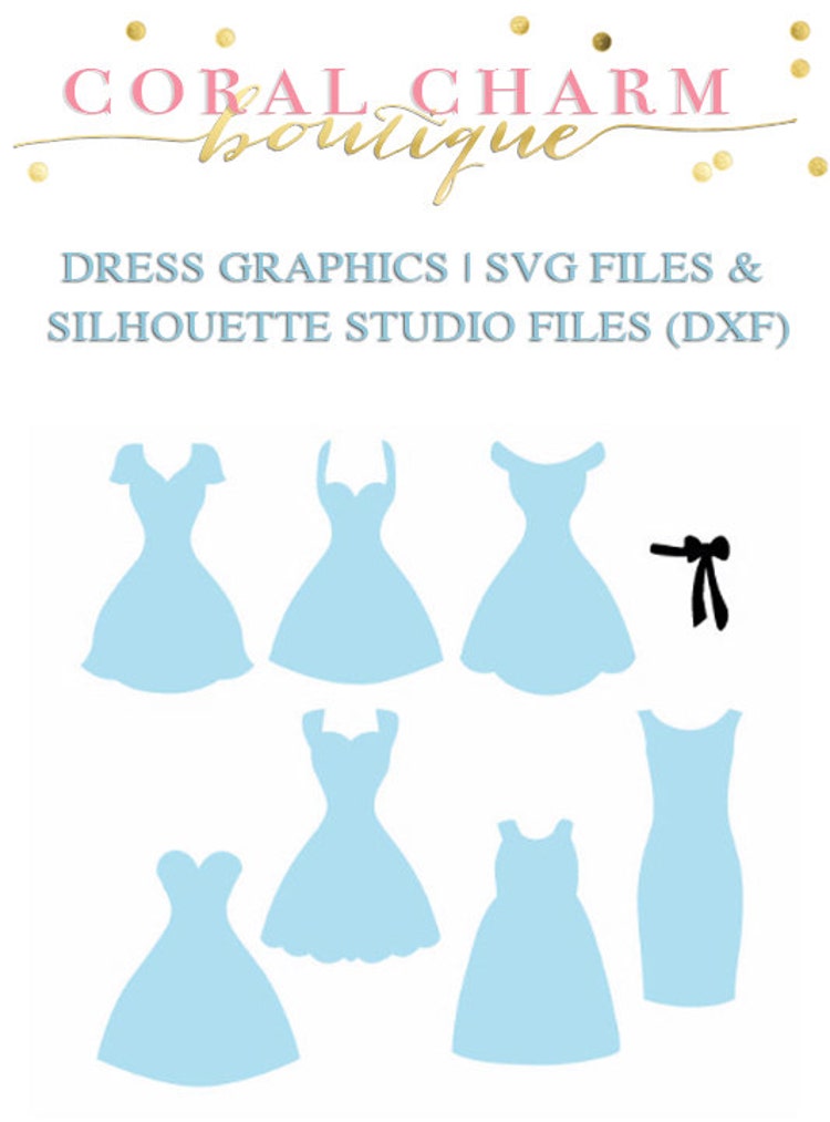 Download 7 Dress Graphics for Cutting Machines SVG by ...