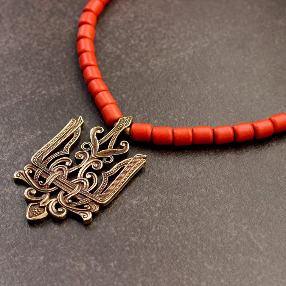 TridentEthnic jewelry womanUkraine jewelryUkrainian