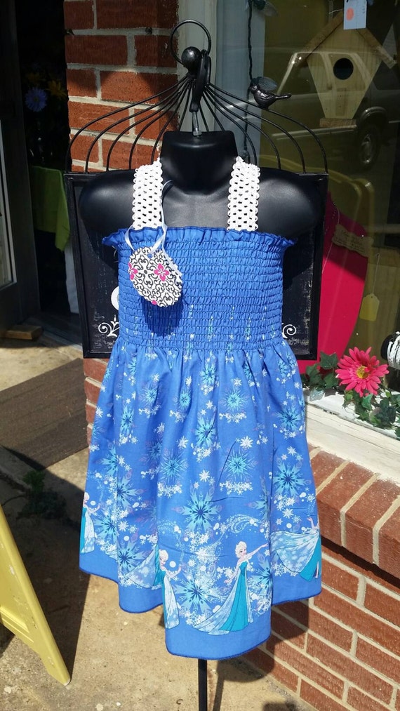 Girls FROZEN Smocked Handmade Sundress MultiSized fits girls