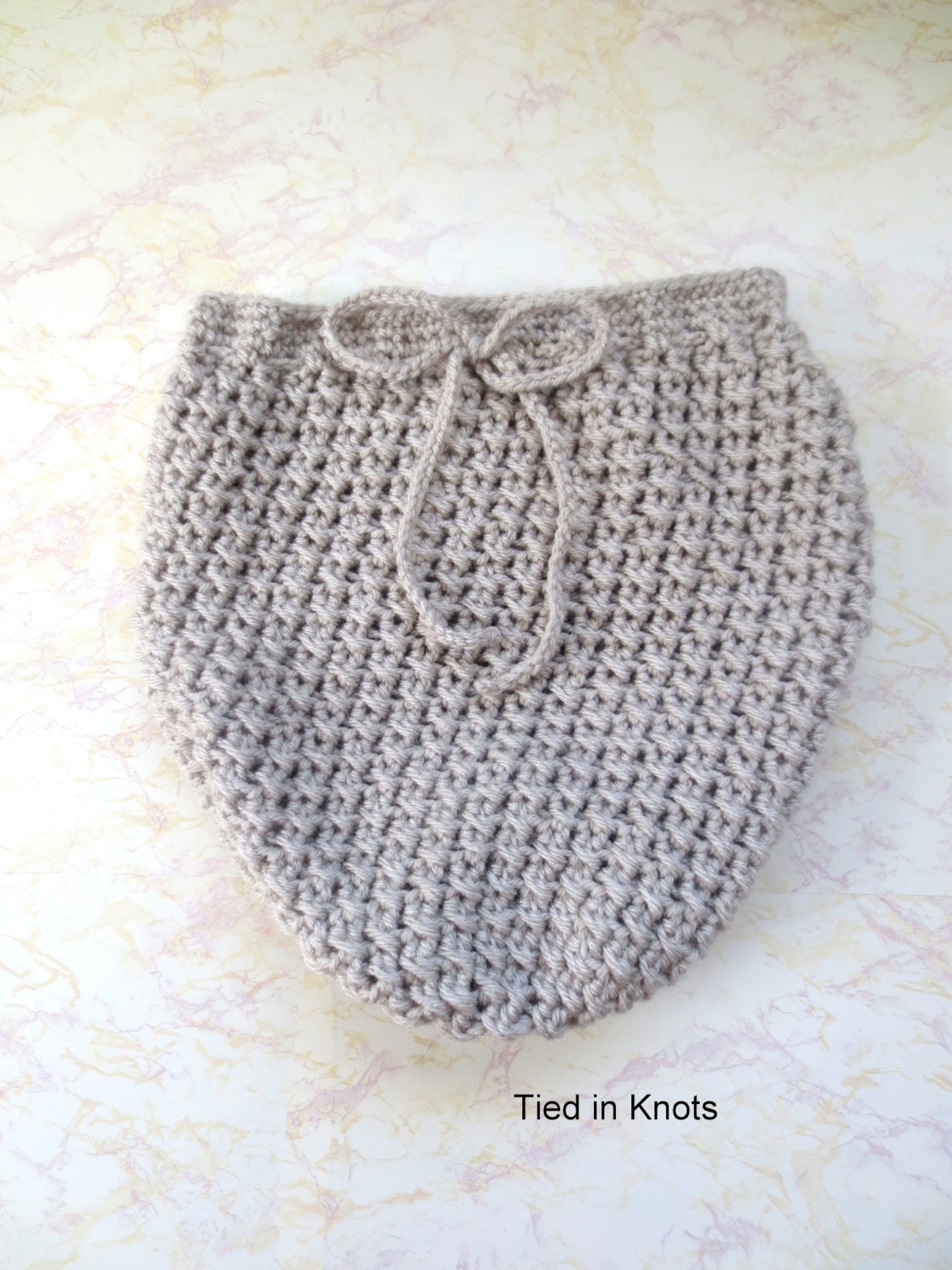 Crochet Pattern Swaddle Sack Baby Cocoon by TiedinKnotsCrochet
