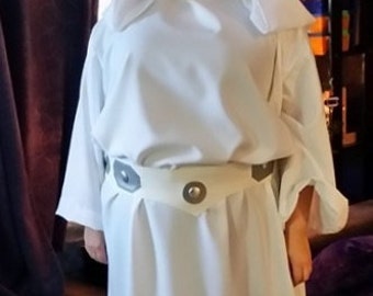 Princess Leia Costume a Gown with Belt Custom Made Star Wars