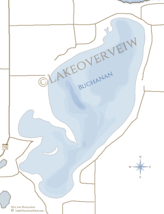 Buchanan Lake Map