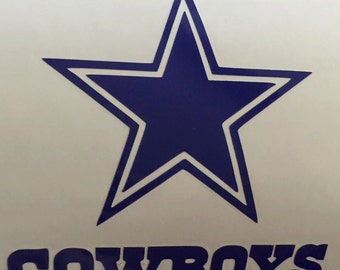 Dallas Cowboys Vinyl Decal- Car Decal- Yeti Decal- Dallas Cowboys - Dallas Cowboys Decal- Dallas