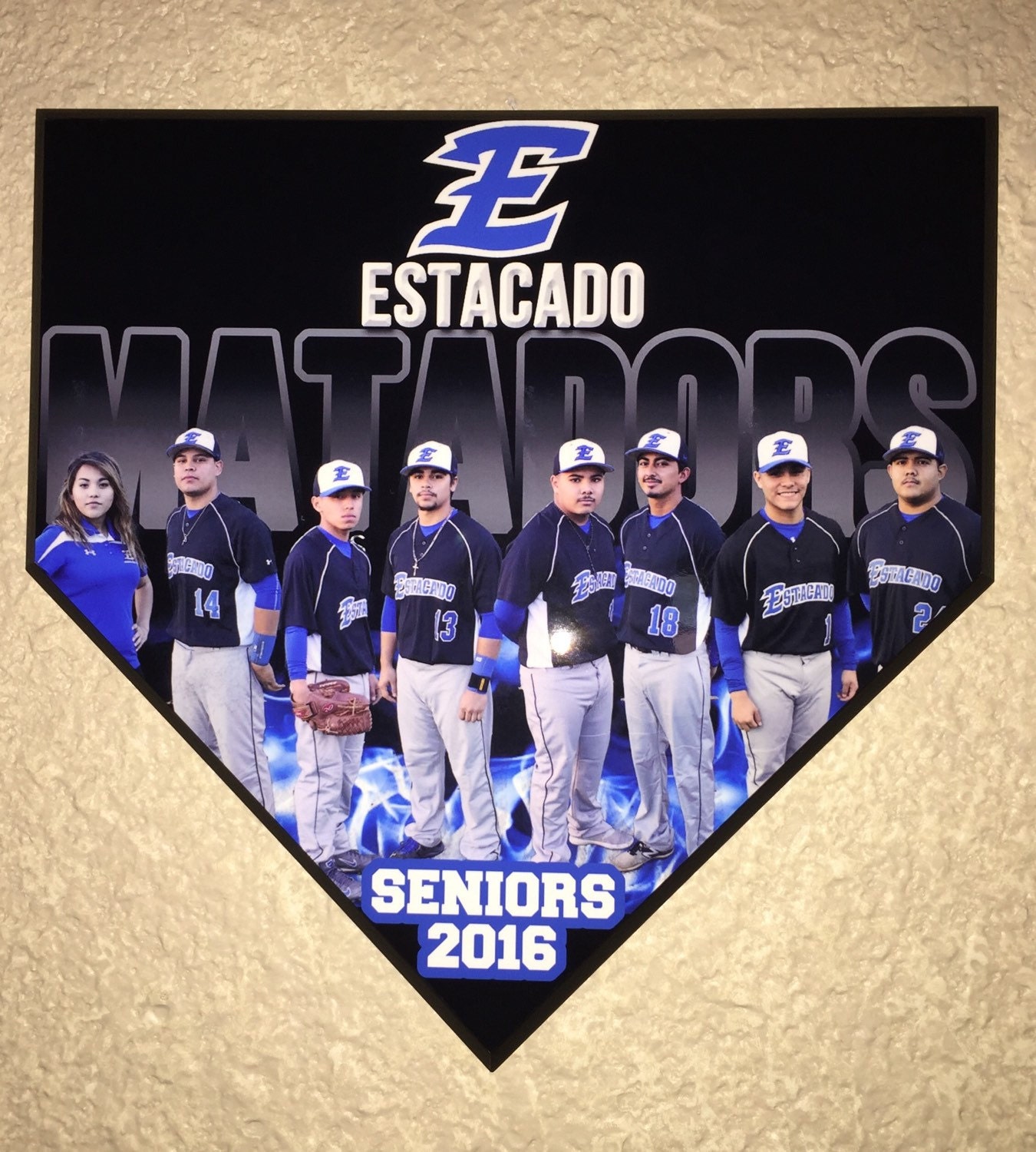 Custom Baseball Home Plate Plaque