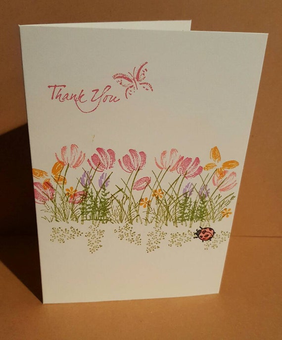 Items similar to Handmade Thank You Card on Etsy