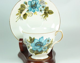 Bone China, Tea Cup and Saucer in Vintage,Tea Cup and Saucer, Tea Cup and Saucer Bone China, Queen Ann Tea Cup and Saucer