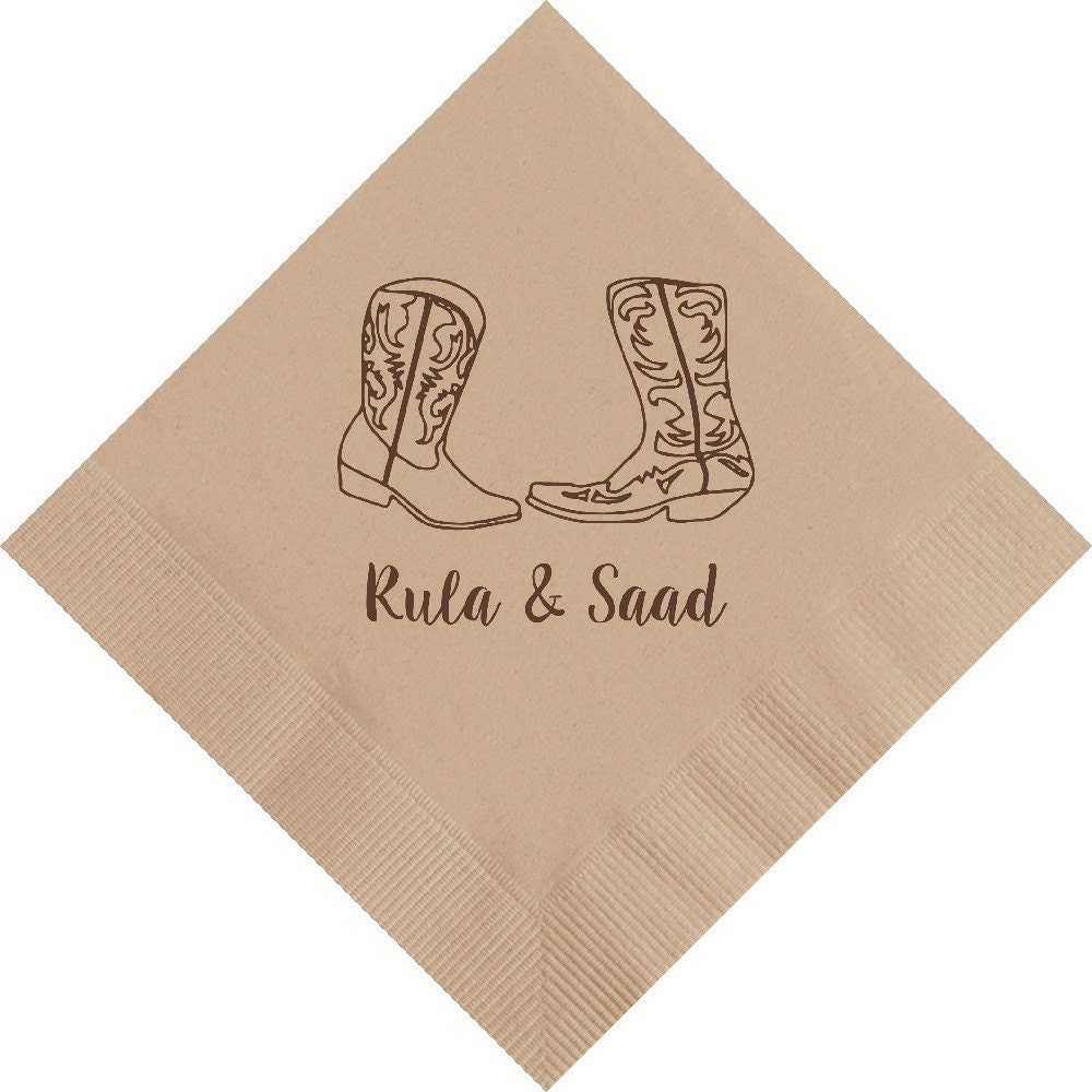 Rustic Wedding Dinner Napkins 8