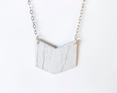 Concrete chevon necklace