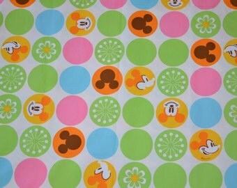 Cartoon Disney Fabric Mickey Mouse - Half yard