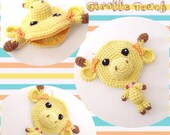 Amigurumi Giraffe Crochet Giraffe Crochet Pouch Yellow Pouch Kawaii Animal Accessory Giraffe Accessory Unique Gift Idea Valentine's Day Gift