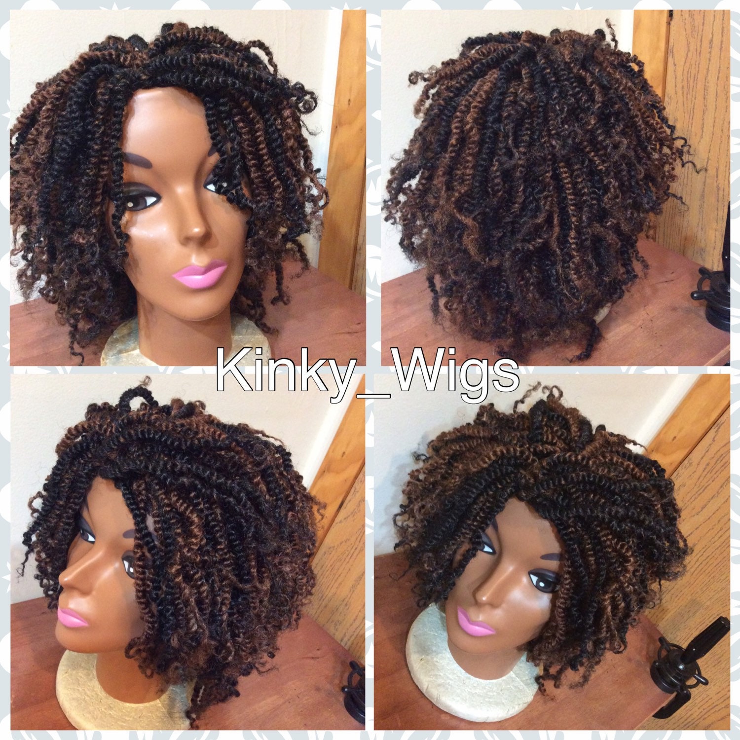 Braided Wig Kinky Twist Diva 1B/30