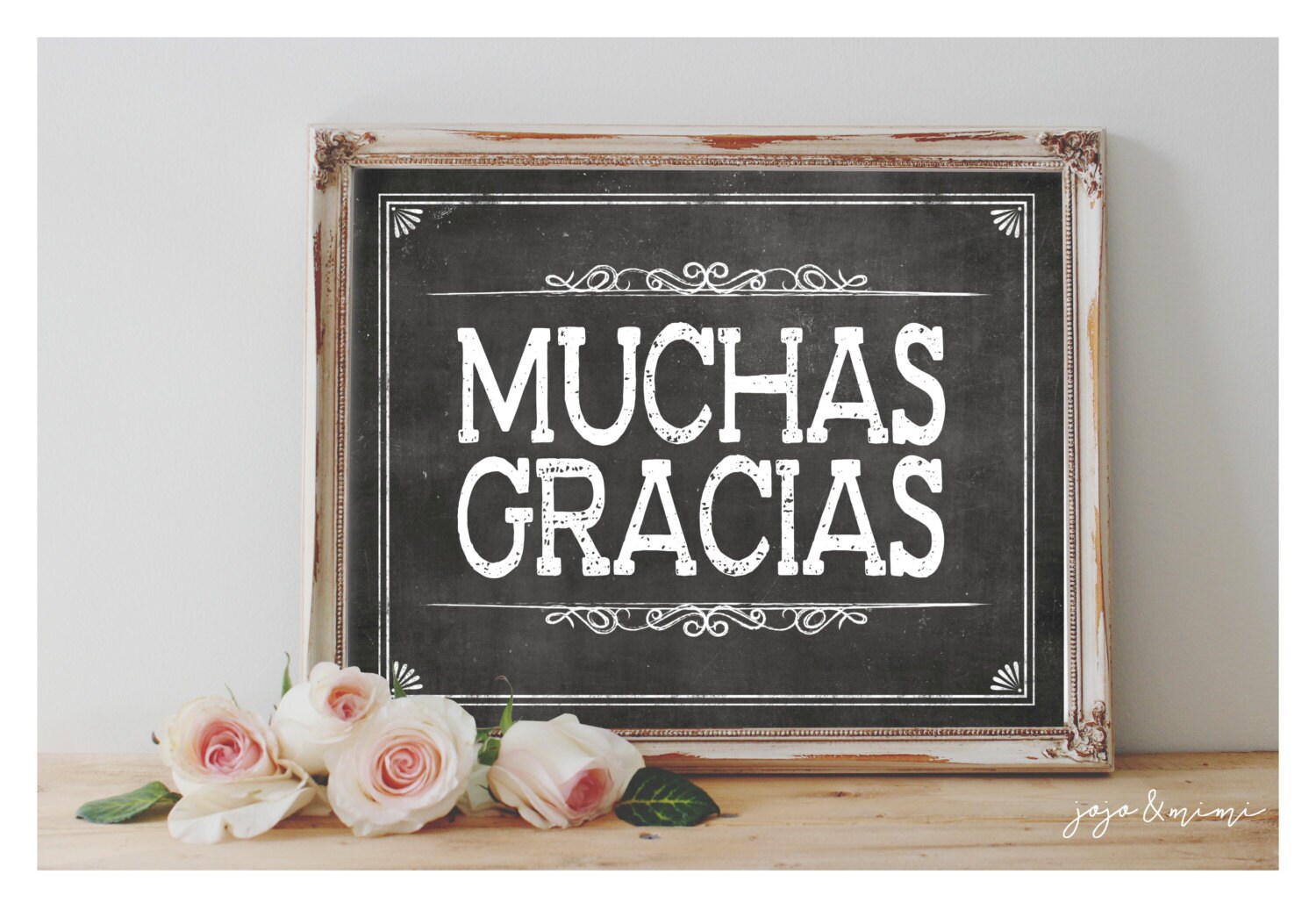 Instant 'MUCHAS GRACIAS' Printable Sign Chalkboard
