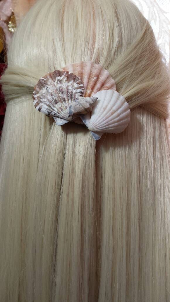 Seashell hair clip mermaid hair clip seashell hair