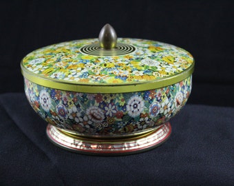 Vintage Decorative Tin Bowl