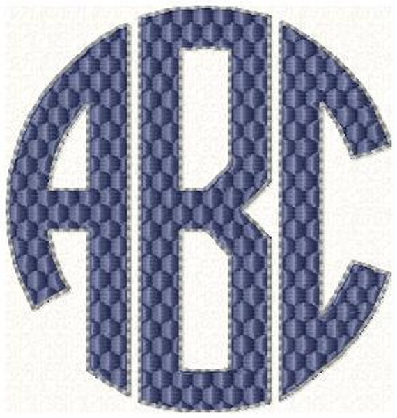 Honeycomb circle monogram font 2 inch machine by blingsasssparkle Honeycomb circle monogram font 2 inch machine by blingsasssparkle