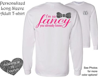 1 Long Sleeve Adult Personalized Tshirt, Monogrammed tshirt,personalized shirt,Christmas gift,Monogram gifts,custom tshirt,personalized gift