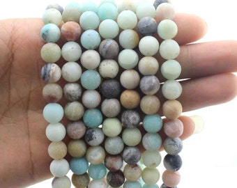 15%OFF Amazonite Beads Natural gemstone Round Beads ,multi color gemstones One Full Strand,stone Beads,Gemstone Beads----15-16 inches--NF322