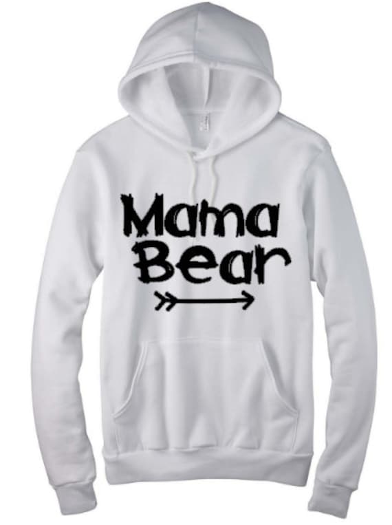 Items similar to Mama Bear Hoodie // Hooded Sweat Shirt // Unisex ...