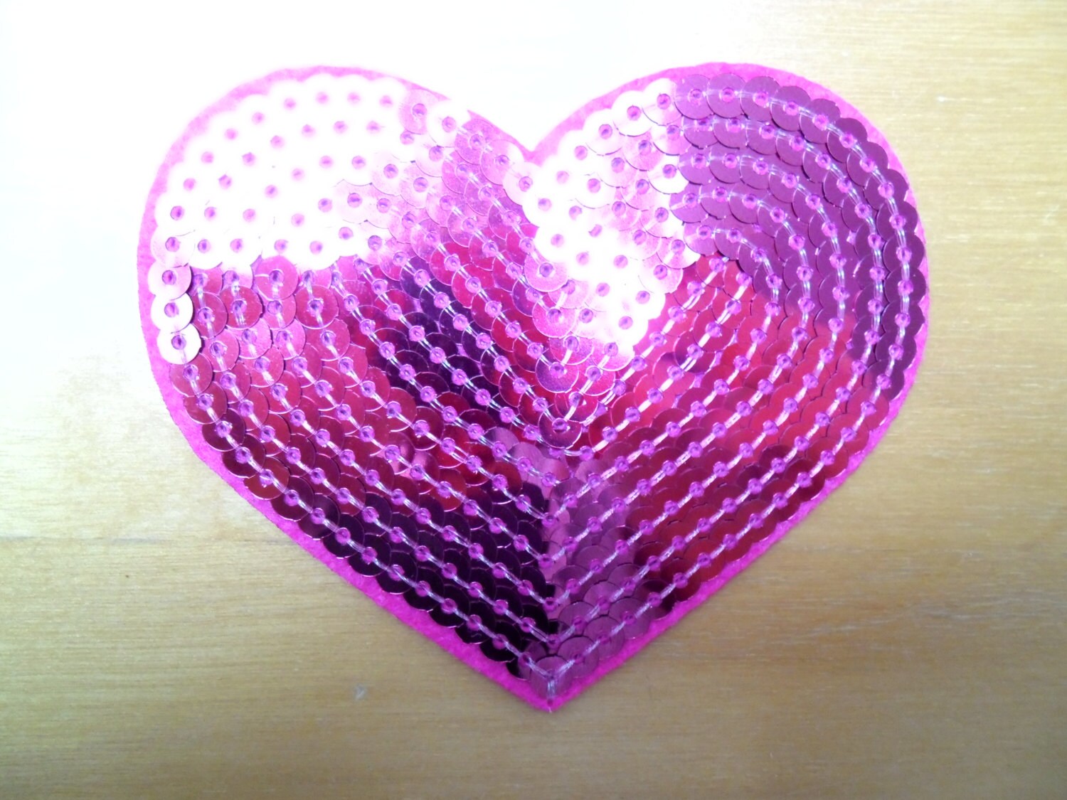 sequin hearts