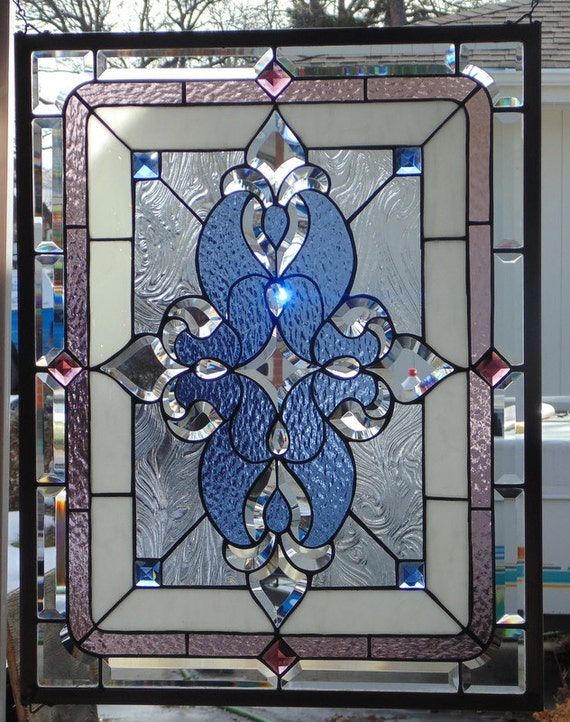 Stained Glass Window Hanging 30 X 23 1/4