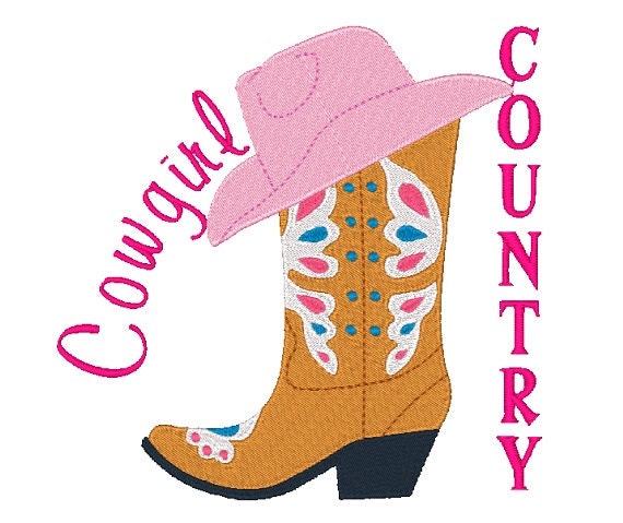 Cowgirl Country Machine Embroidery Design By Embroiddesigns 8159