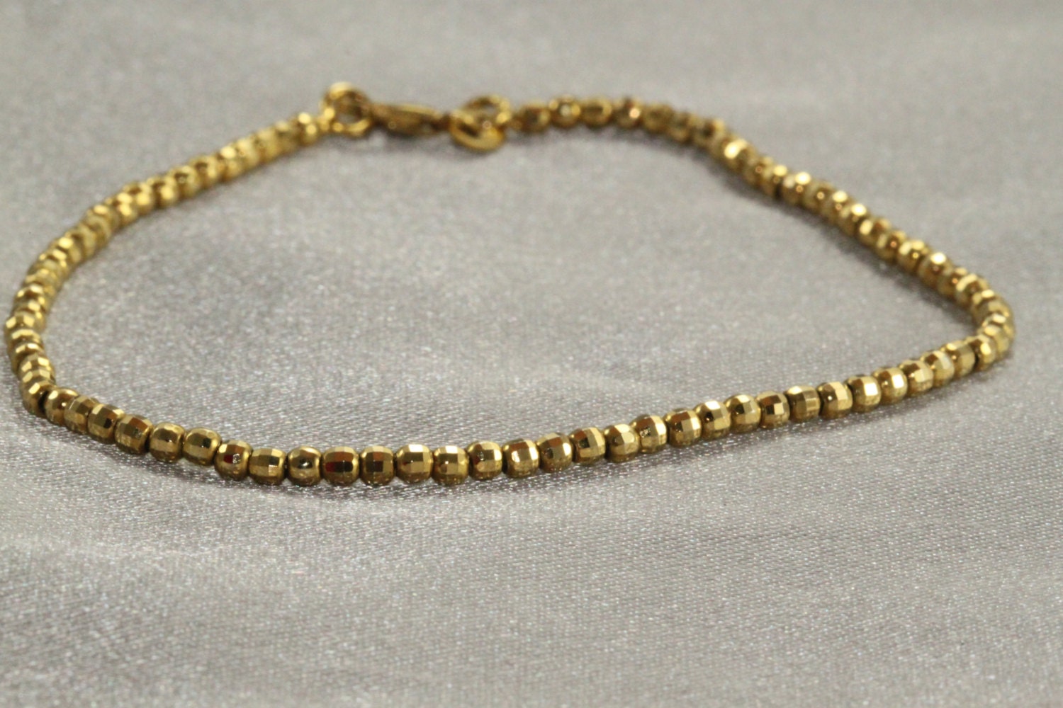 ON SALE Gold Bead BraceletGold Bracelet 14k Bead Gold