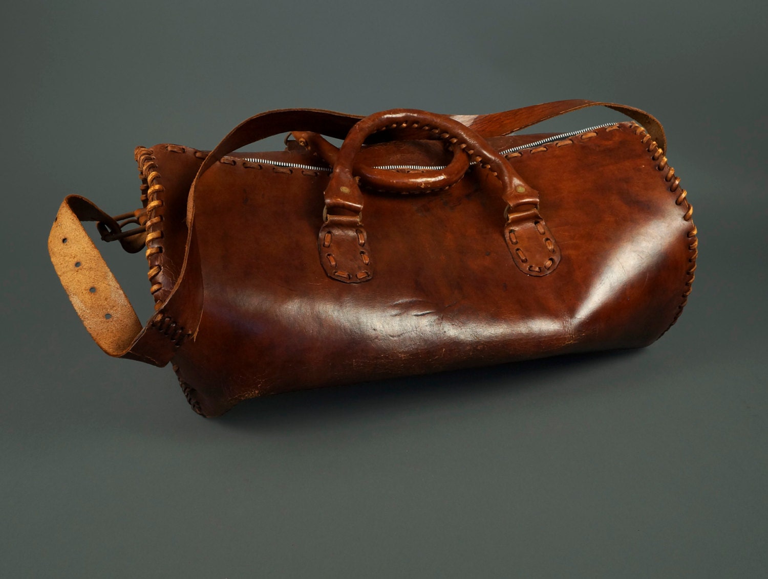 Genuine Leather Bag Made In USA Shoulder Bag Duffel Bag