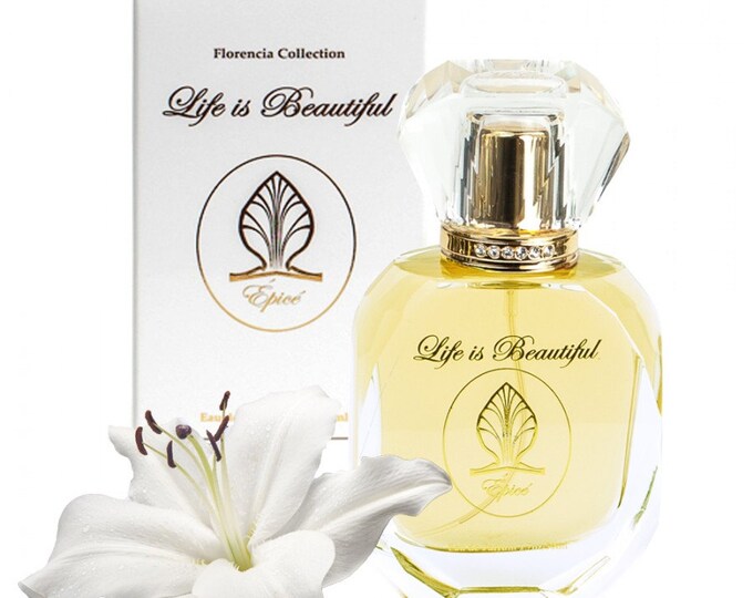 Spicy Woody Floral Épicé by Florencia Perfume for Women; Unique Gift; Florencia Collection Life is Beautiful; Natural Fragrance Oils.