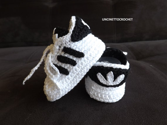 for pattern sneakers baby crochet SUPERSTAR booties   baby Baby PATTERN adidas sneakers crochet newborn