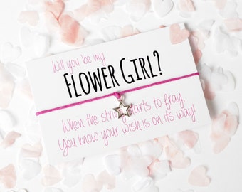 SALE - Will you be my Flower Girl - Will you be my Flowergirl - Flower Girl Bracelet - Flower Girl - Flower Girl Gift - Flower Girl Charm