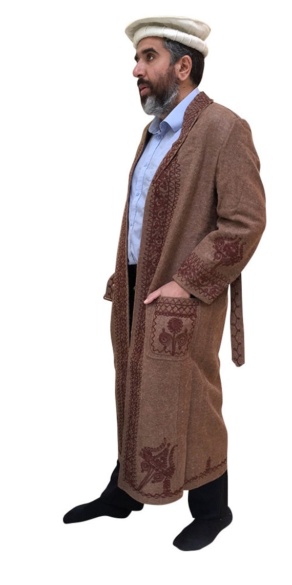 Hand Made Afghan Chitral Over Coat Winter Chugha Pakol Patu