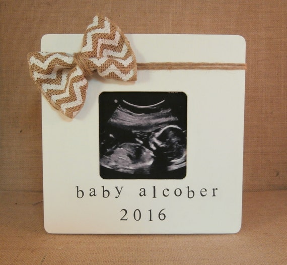 Ultrasound picture frame Pregnancy by EmbellishedForLove on Etsy