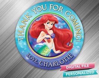Little Mermaid Favor Tag